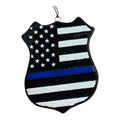 Thin Blue Line Police Badge Car Freshie